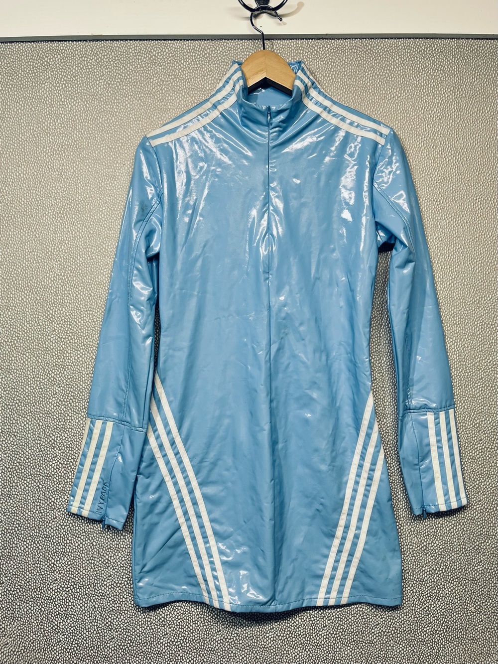 M Adidas Ivy Park 1/2 Zip Latex Dress